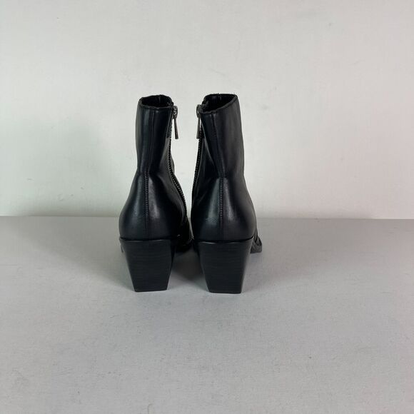 Dolce Vita NWOB Women's Volli Pointed Toe Leather Ankle Boots Black Size 6 - Picture 4 of 7